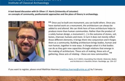 Conceptualising (More-Than-) Human Communities in Archaeology with Oliver Harris