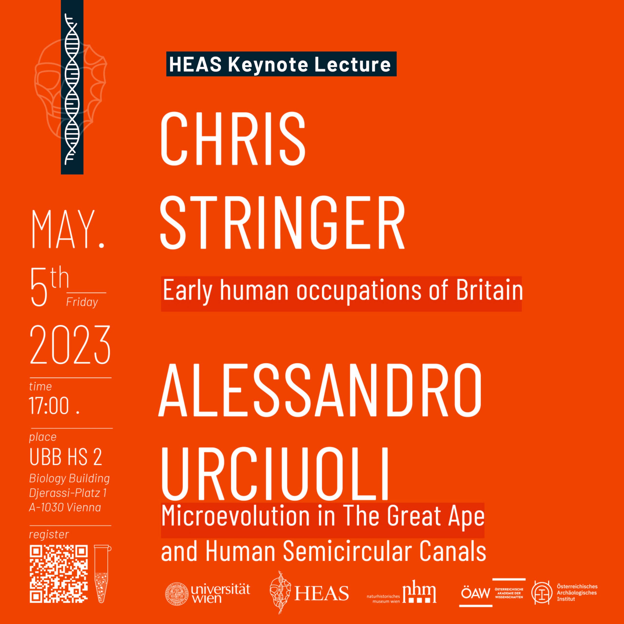 CHRIS STRINGER Early human occupations of Britain Alessandro Urciuoli Microevolution in The Great Ape and Human Semicircular Canals