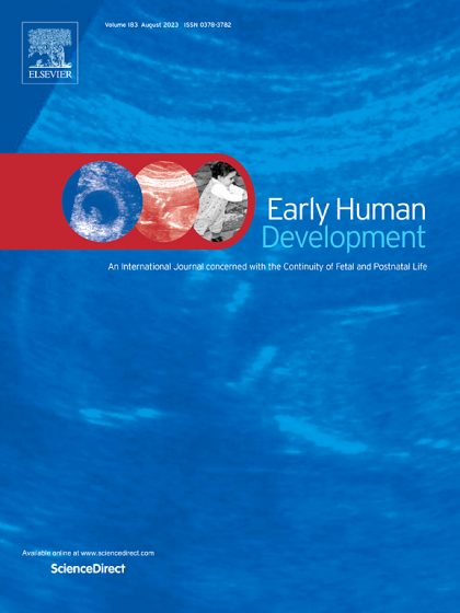 Cover of journal Early Human Development