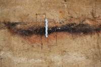 Section through the combustion feature 1. Photo: Philip R. Nigst.