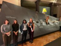 Tom Higham, Katerina and Anastasia - HEAS team at the Prague museum