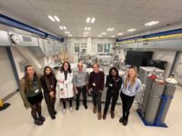 Tom Higham, Katerina and Anastasia - Nuclear Facility in Prague visiting the accelerator