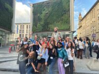 Konstantina Cheshmedzhieva - HEAS members trying to make happy faces after extremely long and hot day at the ISBA conference, thinking of the refreshing Aperol Spritz awaiting them behind the camera. Circa end of August, 2025